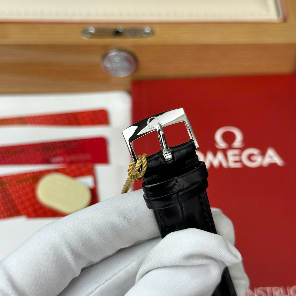 Omega De Ville Prestige Power Reserve Replica 11 Watch Black Leather Strap 39 (2)