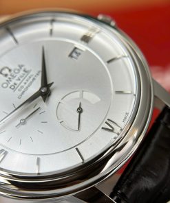 Omega De Ville Prestige Power Reserve Replica 11 Watch Black Leather Strap 39 (2)