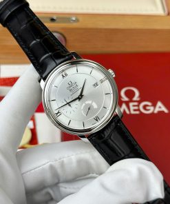 Omega De Ville Prestige Power Reserve Replica 11 Watch Black Leather Strap 39 (2)