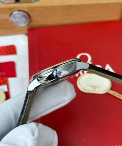 Omega De Ville Prestige Power Reserve Replica 11 Watch Black Leather Strap 39 (2)