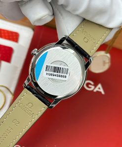 Omega De Ville Prestige Power Reserve Replica 11 Watch Blue Dial Leather Strap 39 (2)