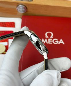 Omega De Ville Prestige Power Reserve Replica 11 Watch Blue Dial Leather Strap 39 (2)