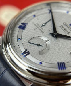 Omega De Ville Prestige Power Reserve Replica 11 Watch Gray Dial Leather Strap 39 (2)