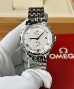 Omega De Ville Prestige Power Reserve Replica Watch White Dial Metal Wire 39 (1)