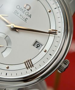 Omega De Ville Prestige Power Reserve Replica Watch White Dial Metal Wire 39 (1)