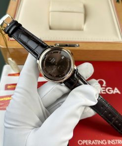 Omega De Ville Prestige Power Reserve Rose Gold Replica 11 Watch Chocolate Dial 39 (2)
