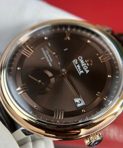 Omega De Ville Prestige Power Reserve Rose Gold Replica 11 Watch Chocolate Dial 39 (2)