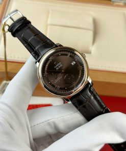 Omega De Ville Prestige Power Reserve Rose Gold Replica 11 Watch Chocolate Dial 39 (2)