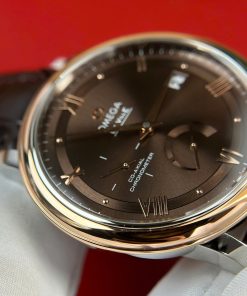 Omega De Ville Prestige Power Reserve Rose Gold Replica 11 Watch Chocolate Dial 39 (2)