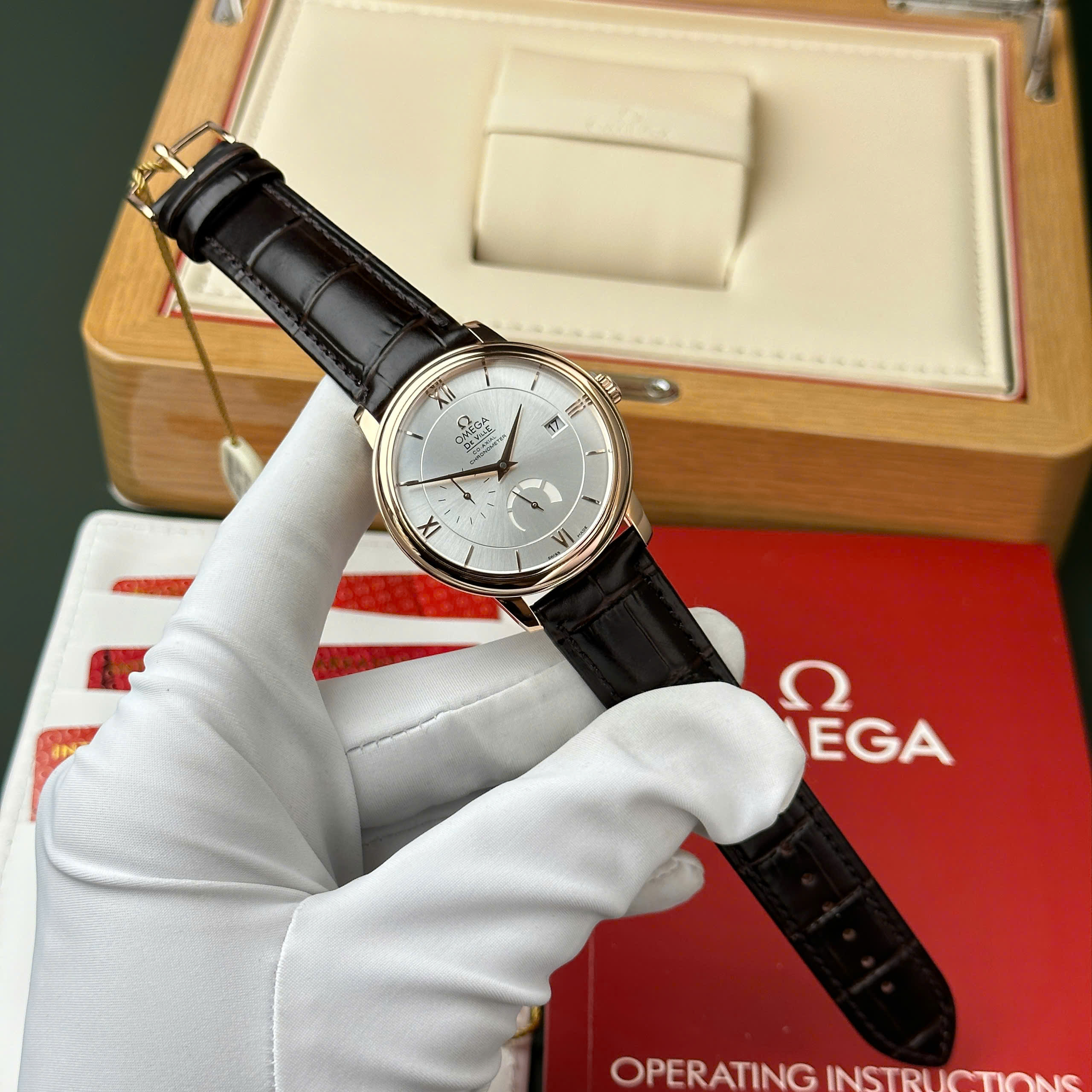 Omega De Ville Prestige Power Reserve Rose Gold Replica 11 Watch Leather Strap 39 (11) Omega De Ville Prestige Power Reserve Rose Gold Replica 11 Watch Leather Strap 39 (2)