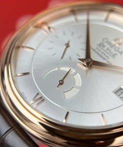 Omega De Ville Prestige Power Reserve Rose Gold Replica 11 Watch Leather Strap 39 (2)