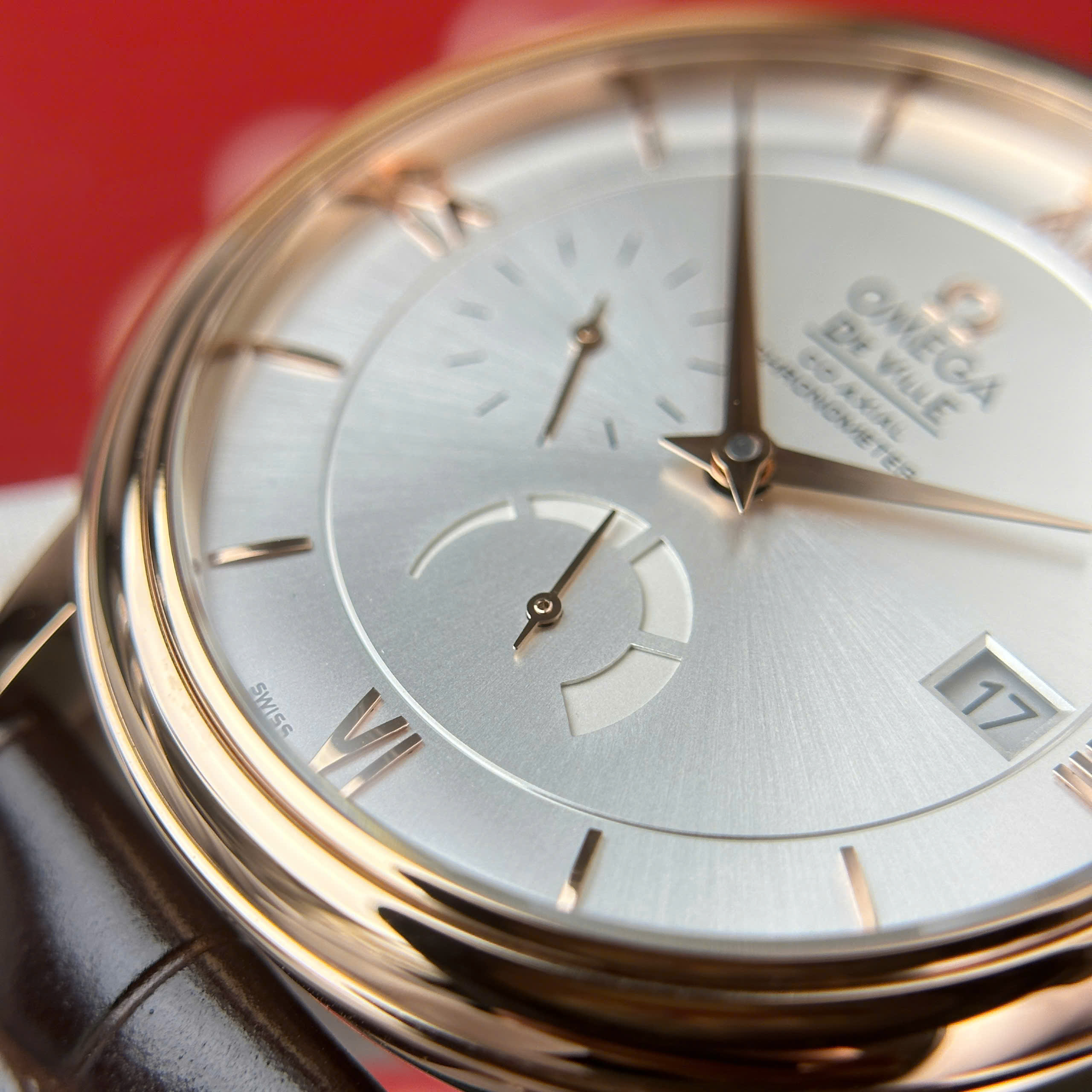 Omega De Ville Prestige Power Reserve Rose Gold Replica 11 Watch Leather Strap 39 (3) Omega De Ville Prestige Power Reserve Rose Gold Replica 11 Watch Leather Strap 39 (2)