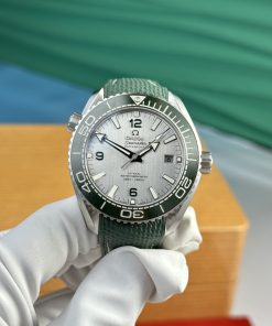 Omega Planet Ocean 600M Gray Dial Bezel Green Ceramic Best Replica VSF (1)