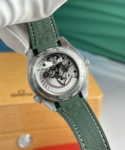 Omega Planet Ocean 600M Gray Dial Bezel Green Ceramic Best Replica VSF (1)