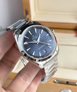Omega Seamaster Aqua Terra Blue Dial Best Replica VS Factory 41mm (2)
