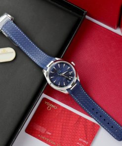 Omega Seamaster Aqua Terra GMT Best Replica Watch VS Factory Blue Color 41mm (9)