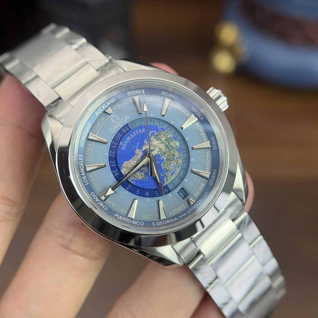 Omega Seamaster Aqua Terra Worldtimer Best Replica N1 Factory 43mm (1)