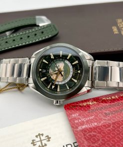 Omega Seamaster Aqua Terra Worldtimer Replica Watches Green 43mm (1)