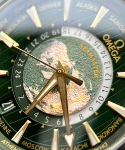 Omega Seamaster Aqua Terra Worldtimer Replica Watches Green 43mm (1)