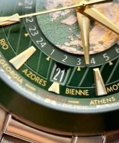 Omega Seamaster Aqua Terra Worldtimer Replica Watches Green 43mm (1)