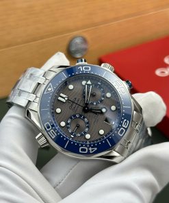 Omega Seamaster Diver 300M Chronograph Best Replica Watch Gray Dial N1 Factory 44mm (2)