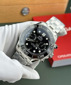 Omega Seamaster Diver 300M Chronograph Replica 1 1 Watch Black Dial N1 Factory 44mm (2)