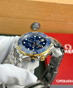 Omega Seamaster Diver 300M Chronograph Replica 11 Watch Blue Dial N1 Factory 44mm (2)