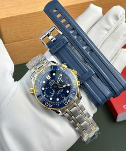 Omega Seamaster Diver 300M Chronograph Replica 11 Watch Blue Dial N1 Factory 44mm (2)