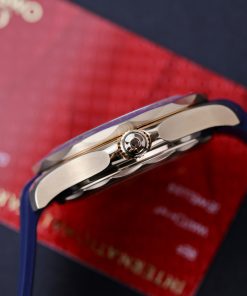 Omega Seamaster Diver 300M Rose Gold Replica Watches Dial Blue 42mm (2)