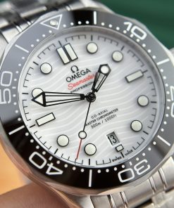 Omega Seamaster Diver 300m Co-Axial White Dial Best Replica Watch VS Factory 41mm (4)