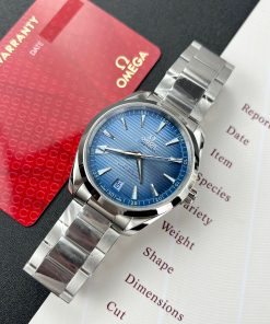 Omega Seamaster Ice Blue Replica Watches VS Factory (4)