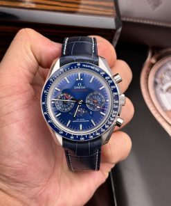 Omega Speedmaster Co-Axial Moonphase Blue Best Replica 44mm (5)