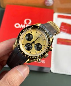 Omega Speedmaster Moonwatch Best Replica Watch Yellow Dial RM Factory 44mm (2)