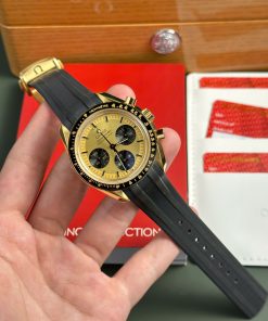 Omega Speedmaster Moonwatch Best Replica Watch Yellow Dial RM Factory 44mm (2)
