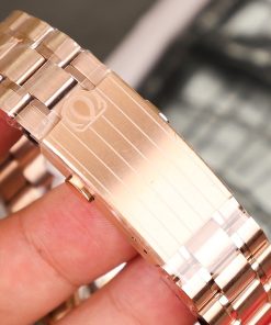 Omega Speedmaster Moonwatch Rose Gold Replica 11 Watch Dial Black 42mm (2)