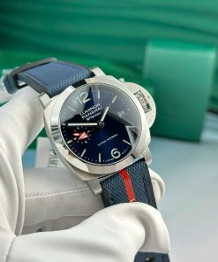 Panerai Luminor Quaranta Bitempo Luna Rossa PAM01404 Replica Watch Dial Blue 40mm (2)