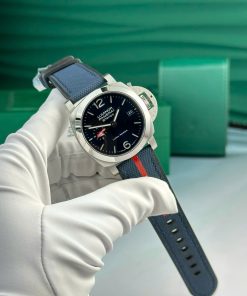 Panerai Luminor Quaranta Bitempo Luna Rossa PAM01404 Replica Watch Dial Blue 40mm (2)