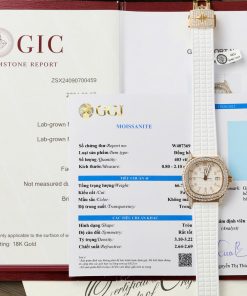 Patek Philippe 5067 Replica 11 Watch Gold Wrapped + Moissanite Diamonds Custom 35 (2)