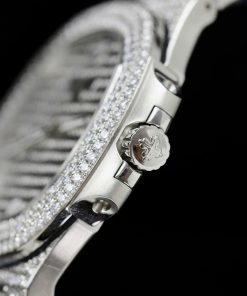 Patek Philippe 5719 Replica Watch Custom Moissanite Diamonds Hong Kong 40mm (2)