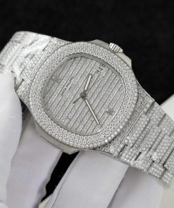 Patek Philippe 5719 Replica Watch Custom Moissanite Diamonds Hong Kong 40mm (2)