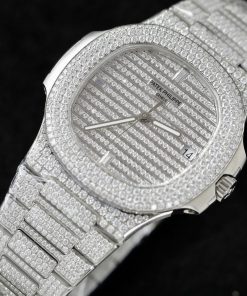 Patek Philippe 5719 Replica Watch Custom Moissanite Diamonds Hong Kong 40mm (2)