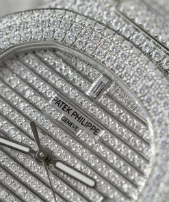 Patek Philippe 5719 Replica Watch Custom Moissanite Diamonds Hong Kong 40mm (2)