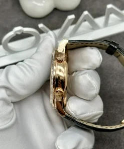 Patek Philippe 6104R Natural Diamond Baguette Solid Gold Watch 44mm (5)