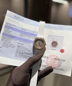 Patek Philippe Aquanaut 5062 Real Gold 18K Natural Diamonds Best Replica Watch 38 (4)