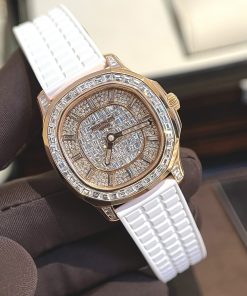Patek Philippe Aquanaut 5062 Real Gold 18K Natural Diamonds Best Replica Watch 38 (4)