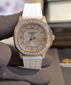 Patek Philippe Aquanaut 5062 Real Gold 18K Natural Diamonds Best Replica Watch 38 (4)