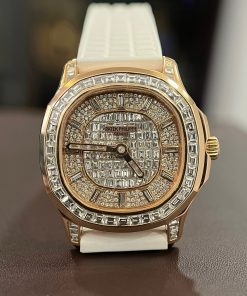 Patek Philippe Aquanaut 5062 Real Gold 18K Natural Diamonds Best Replica Watch 38 (4)