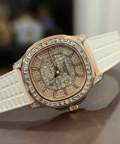 Patek Philippe Aquanaut 5062 Real Gold 18K Natural Diamonds Best Replica Watch 38 (4)