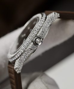 Patek Philippe Aquanaut 5067 Brown Customs Full Moissanite Diamonds (9)