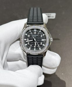 Patek Philippe Aquanaut 5067A Custom Moissanite Diamonds Black (1)